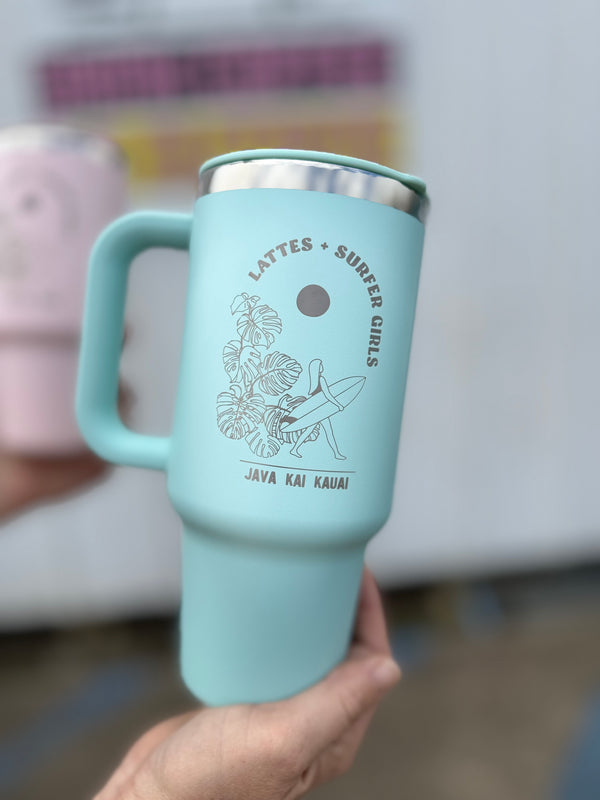 *NEW* 32oz Lattes and Surfer Girls Travel Tumbler Hydroflask
