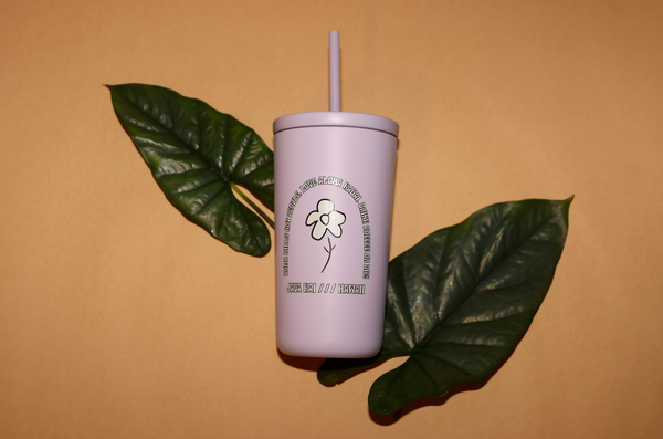 Bomb Hills Flower Straw Tumbler // 16oz