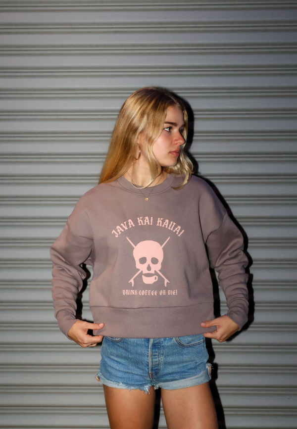 Java Kai Surf Skull Heavyweight Crop Fleece