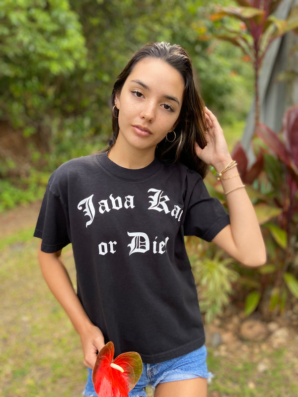 Java Kai or Die! Crop Top//Black
