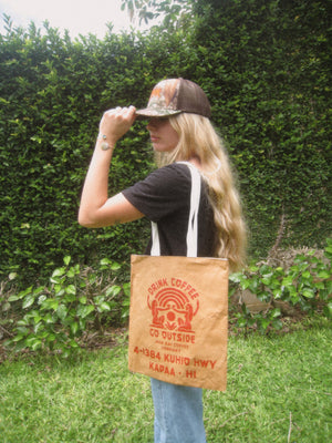 Drink Coffee Go Outside Tote