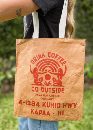 Drink Coffee Go Outside Tote