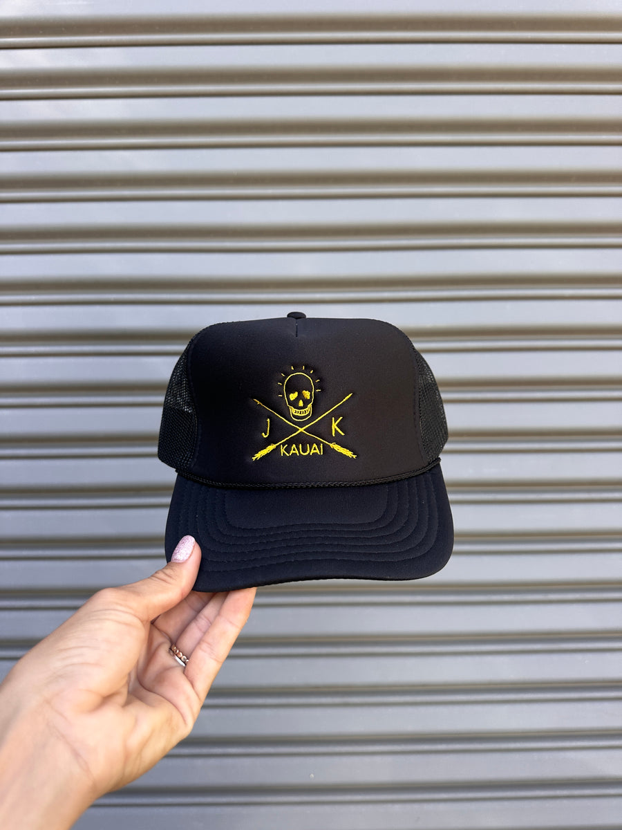 *NEW* Embroidered JK X SKULL Otto Trucker Hats – Java Kai