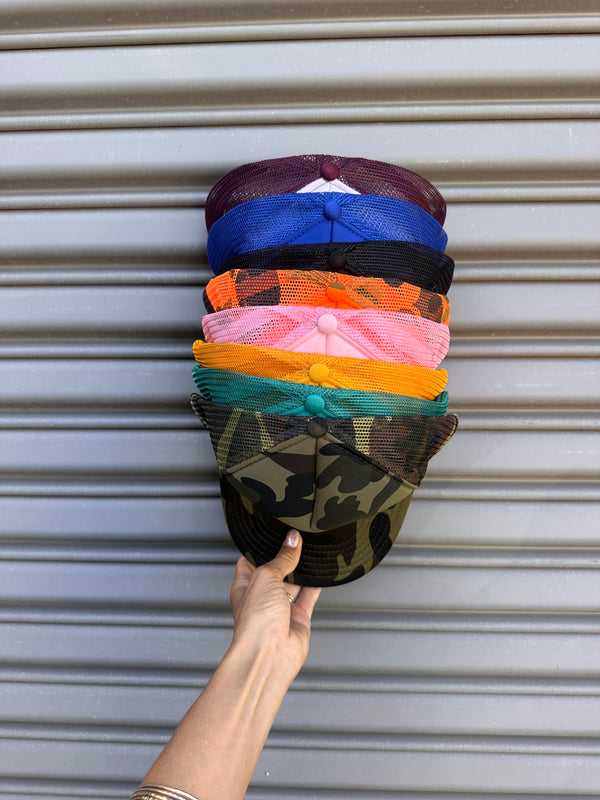 *NEW* Embroidered JK X SKULL Otto Trucker Hats