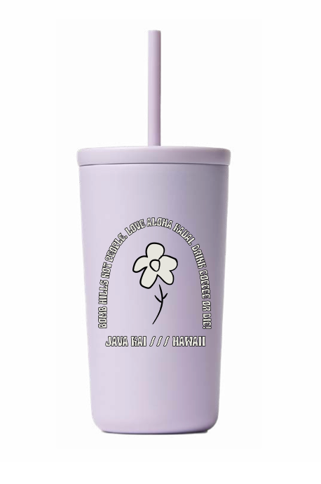 *NEW* 16oz Bomb Hills Flower Straw Tumbler