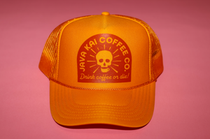 Drink or Die Tomb Stone Logo// Yellow