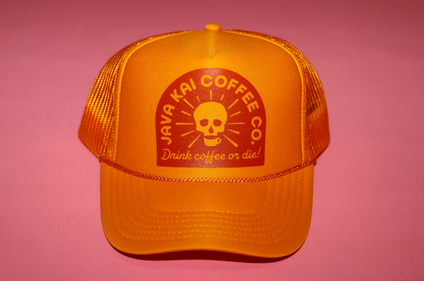 Drink or Die Tomb Stone Logo// Yellow