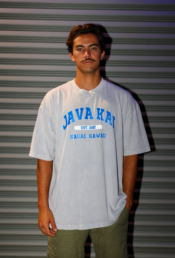 JK College Tee // Ice Grey