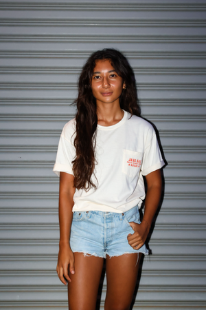 Lattes & Surfer Girls // Cream T-Shirt