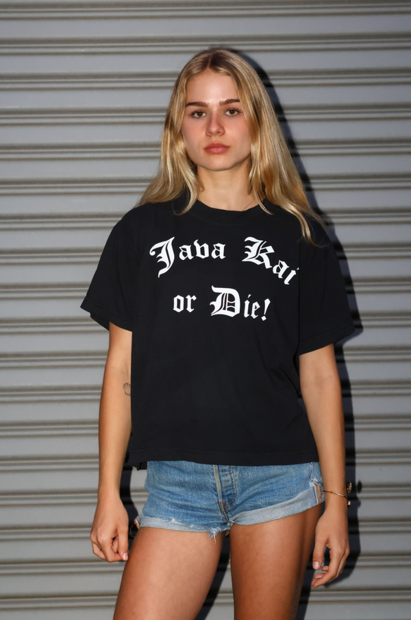 Java Kai or Die! Crop Top//Black