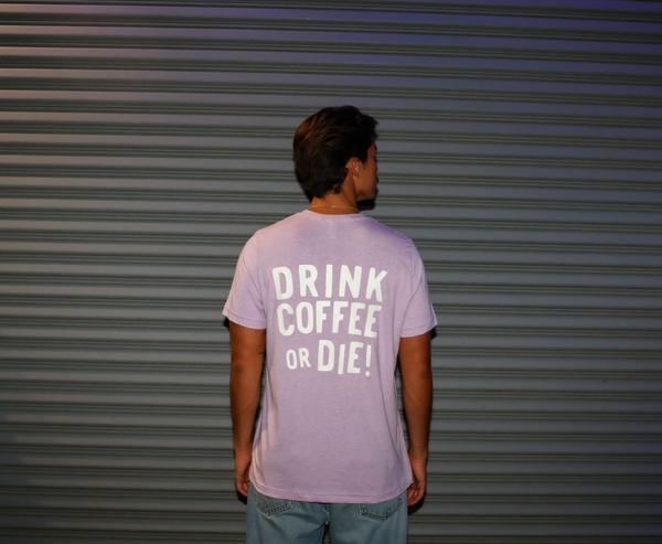 Drink Coffee Or Die // Heather Lilac // Unisex