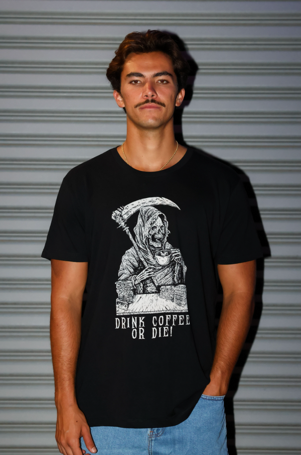 DRINK COFFEE OR DIE // DEATH ANGEL // UNISEX