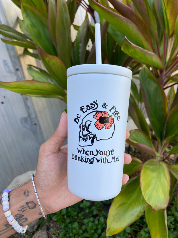 16oz Easy & Free Skull Cold Cup